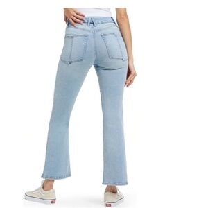 Good American Good Legs crop mini Bootcut Organic Cotton Jeans 25